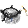 Кулер для процессора Crown CM-90 v2 серебристый/синий, 90 мм, алюминий, 2000 об/мин, 20 дБ, 3 pin, 95 Вт, 57 мм