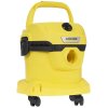 Строительный пылесос Karcher WD 2 Plus V-12/4/18 желтый, 1000 Вт, уборка сухая/сбор воды, пылесборник мешок/контейнер, 12 л