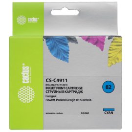 Картридж лазерный Cactus CS-EXV64C голубой (25500стр.) для Canon IR DX C3926i/3930i/3935i/3922i с чипом