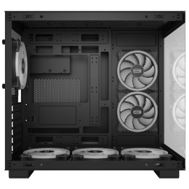 Компьютерный корпус Bloody BD-CC114F черный без БП ATX 4x120мм 1xUSB 2.0 1xUSB 3.0 audio bott PSU