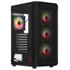 Компьютерный корпус Bloody BD-CC114F черный без БП ATX 4x120мм 1xUSB 2.0 1xUSB 3.0 audio bott PSU