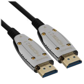 Кабель Активный оптический кабель HDMI 19M/M,ver. 2.1, 8K@60 Hz 15m Telecom TCG2120-15M