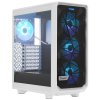 Компьютерный корпус без блока питания Fractal Design Meshify 2 Compact RGb TG Light Tint, Midi-Tower, 4x120мм RGb, 2xUSB-A 3.2 + 1xUSB 3.2 Type-C ATX, mATX, mITX белый