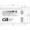 Батарея CSB GP 1272 12V 7.2Ah F2 28W