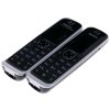 Телефон беспроводной (DECT) Panasonic KX-TGJ322RUB черный (труб. в компл.:2шт) автооветчик АОН