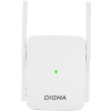 Повторитель беспроводного сигнала Digma D-WR310 (D-WR310V2) N300 Wi-Fi белый