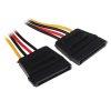 Кабель питания SATA Cablexpert CC-SATAM2F-01, 15pin (M)/2x15pin(F), на 2 SATA устр, 15 см