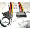 Кабель Gembird/CablexpertКабель питания SATA, 15см, 15pin (M)/2x15pin(F) на 2 SATA устройства, угловой разъем (CC-SATAM2F-02)
