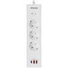 Сетевой фильтр Philips CHP4336WB/51, 3м, 3 розетки, белый