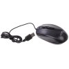 Мышь проводная Oklick 115S черный/красный, 1200 dpi, USB, кнопки - 3