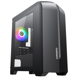 Компьютерный корпус Ginzzu V580 RGb подсветка, закаленное стекло 1*USB 3.0,1*USB 2.0, AU белый ATX