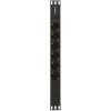 Блок розеток горизонтальный ExeGate ServerPro PDU-19H601 Al-6S-C14, 19", 1U, Алюминий, 6 Schuko, С14, черный