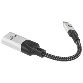 Адаптер Type C на HDMI, USB 3.0*2 + RJ45 + Type C, серебро