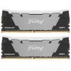 Оперативная память Kingston Fury Renegade, DDR4, 32Gb (2x16Gb), 3200MHz, CL16, DIMM, с радиатором, RGb, серебристый/черный