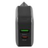 Сетевое зарядное устройство BOROFONE BA46A Premium, один порт USB, один порт Type-C, PD, 18W, 5V, 3.0A, черный