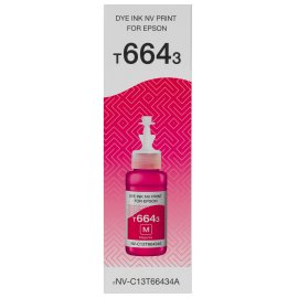 Чернила NVPrint T6643 (NV-C13T66434A) для аппаратов Epson (70 мл) Magenta совместимые