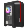 Компьютерный корпус GameMax Centauri Black Red без БП (ATX,Черн.-кр,USB 3.0, Зак.стекло, 1*120мм. RGb, пыл.фильтр)