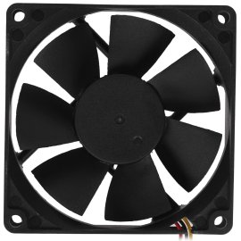 Вентилятор для корпуса Gembird D12025S12L-CF черный, 120 мм, 1200 об/мин, 20.5 дБ, 3 pin