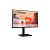 Монитор 27" LG 27BA45QB-B IPS 2560x1440, 75 Гц, 5 мс, 16:9, 350 кд/м², 2xHDMI 2.0, DP 1.4, 3.5 Jack, HDR10, динамики (2x5 Вт), VESA 100x100, черный