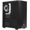 Компьютерный корпус Minitower ExeGate Mistery R2-NPX600 (mATX, БП 600NPX с вент. 12 см, 2*USB+1*USB 3.0, аудио, черный, 1 вент. 12см с RGb подсветкой и полоса на передней панели, боковая панель - закаленное стекло)