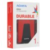 Внешний HDD 2.5" ADATA HD650, 1TB, USB 3.2 Gen 1 Type-A, 5400 rpm, красный