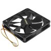 Вентилятор для корпуса ExeGate ExtraSilent ES14025B3P черный, 140 мм, 850 об/мин, 16.5 дБ, 3 pin