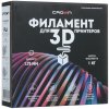 Филамент Crown Micro CM-FILPLASD012BR PLA Silk двойной 1.75 1кг синий-красный