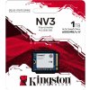 Накопитель SSD Kingston NV3, 1000Gb, M.2(22x30мм), NVMe, PCIe 4.0 x4, 3D TLC, R/W 6000/4000Mb/s, TbW 320, DWPD 0.2 (60 мес)