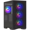 Компьютерный корпус ZALMAN MidTower P60 black (ATX, без БП, 2xUSB 3.0+USB Type C, 5x120мм ARGb) (Zalman P60 Black)