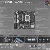 Материнская плата ASUS PRIME A620M-E-CSM, AM5, AMD A620, 2xDDR5, 4xSATA, 1xM.2, 1xPCI-E 4.0 x16, 1xPCI-E x1, 1xDisplayPort, 1xHDMI, 1xVGA, 1x 1Gb LAN, 4xUSB-A 3.2 Gen 1, 4xUSB-A 2.0, 3x3.5 мм, 7.1, Micro-ATX