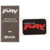 Оперативная память Kingston Fury Renegade, DDR5, 16Gb (1x16Gb), 8000MHz, CL38, DIMM, с радиаторами, RGB, серебристый/черный