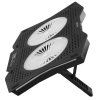 Подставка для ноутбука Digma D-NCP180-2x110RGb 18" 410x280x34мм 20дБ 2xUSB 2x 110ммFAN 700г Fan-control пластик ABS черный