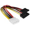 Кабель GoPower MOLEX (F)-2SATA (M) 0.2M 00-00027494