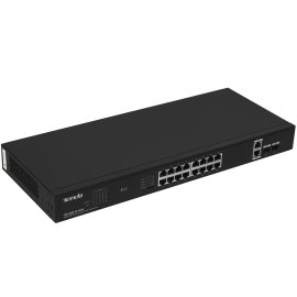 Коммутатор облачный управляемый Tenda TEG2226F, 24x1 Gbит/с, SFP 2x1 Gbит/с, установка в стойку, металлический корпус