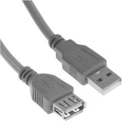 Кабель удлинительный Bion USB 2.0 A-A (m-f), 1.8м, черный BXP-CCP-USB2-AMAF-018