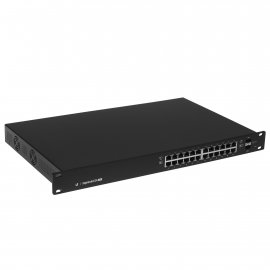 Коммутатор [ES-24-250W EU] Ubiquiti EdgeSwitch 24-250W 24 порта, раздача питания 24/48В на всех портах, суммарная мощность 250W