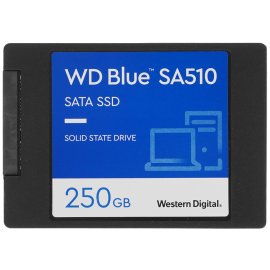 Накопитель SSD WD Blue SA510 WDS250G3B0A, 250Gb, SATA III, 2.5", R/W 555/440
