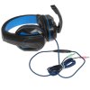 Гарнитура игровая Gembird MHS-G215, код "Printbar", черный/синий, регулировка громкости, кабель 2м