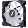 Вентилятор для корпуса 1STPLAYER F7R Black F7R-BK 120mm, 600-1800rpm, 56.34CFM, 36.99dBa, BULK