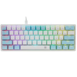 Клавиатура проводная Defender Hawk GK-418, USB, черный/белый