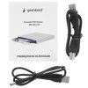 Оптический привод внешний с интерфейсом USB 2.0 Gembird DVD-USB-02-SV пластик, серебро