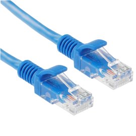 Патч-корд Suprlan 10-0149 UTP RJ-45 вил.-вилка RJ-45 кат.5E 3м синий LSZH 24AWG