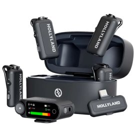 Микрофон Hollyland Lark MAX 2 Combo 4-Person Version (Space Gray, with Camera RX + USB-C RX)
