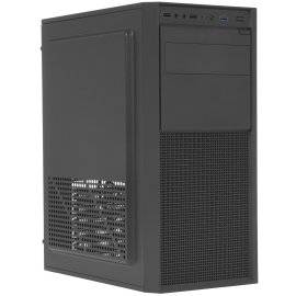 Компьютерный корпус Accord 3501 черный без БП ATX 2xUSB 2.0 1xUSB 3.0 1xUSB3.1 audio bott PSU