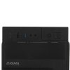 Компьютерный корпус Digma DCC-MN301 черный без БП mATX 1x80мм 2x120мм 1xUSB 2.0 1xUSB 3.0 audio