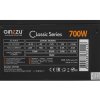 Блок питания Ginzzu CB700 12CM черный,24+4p,2 PCI-E(6+2), 6*SATA, 3*IDE,оплетка MB, кабель питания