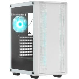 Компьютерный корпус 1STPLAYER FIREROSE F3-A белый/ATX, TG/4x120мм LED fans inc./F3-A-WH-4F1