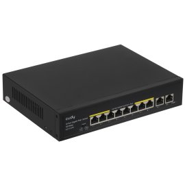 Коммутатор GIGALINK GL-SW-F005-08P - неуправляемый, 8 PoE (802.3af) порта 10/100Мбит/с до 250 метров cat.6, 2 Uplink порт 100Мбит/с