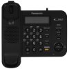 Телефон проводной Panasonic KX-TS2358RUB черный АОН,Caller ID,ЖКД,блокировка набора,выключение микрофона,кнопка "пауза"