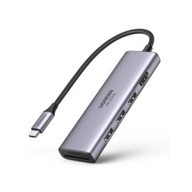 USB-концентратор Digma HUB-4U3.0-UC-G, USB-C, USB 3.0 4 порта, USB
